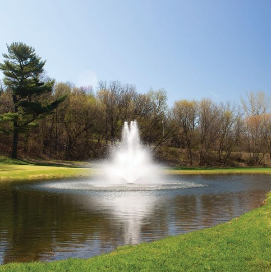 Pond Fountains Floating in the Right Position Can Improve Both the Display and Water Circulation